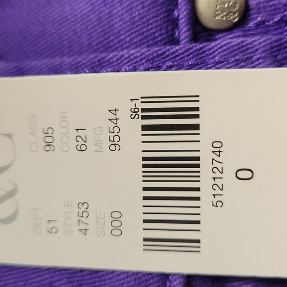 NWT Ny&c purple jeans 0 - Picture 8 of 8